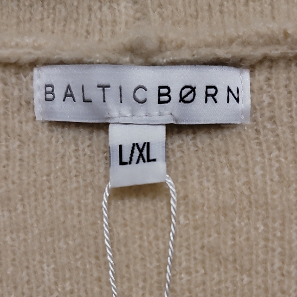 Baltic Born Women's Ellison Lapel Open Front Cardigan In Oatmeal - Picture 2 of 5